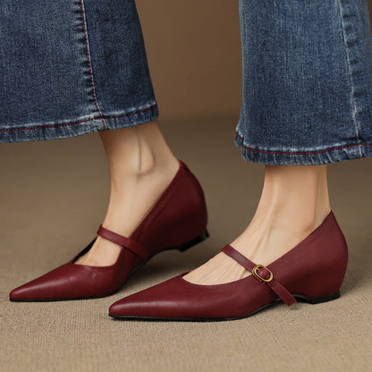 Grace - Genuine Leather Heels