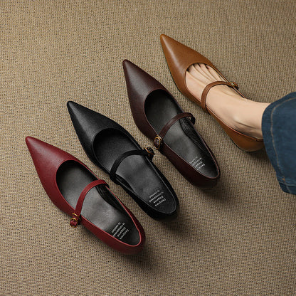 Grace - Genuine Leather Heels