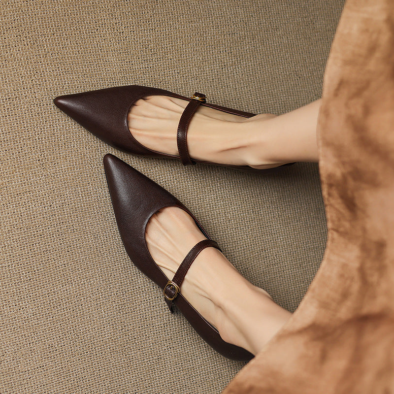 Grace - Genuine Leather Heels