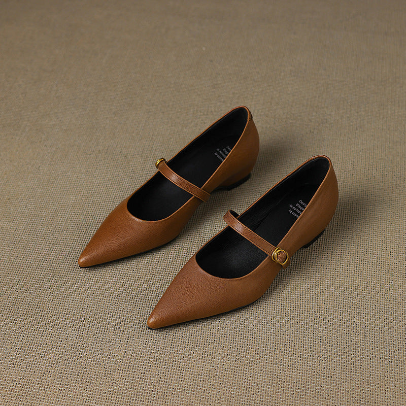 Grace - Genuine Leather Heels