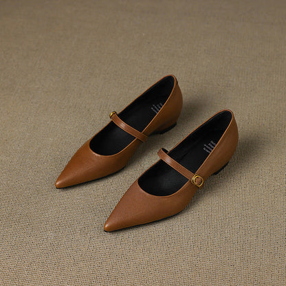 Grace - Genuine Leather Heels