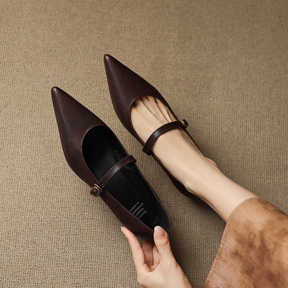 Grace - Genuine Leather Heels
