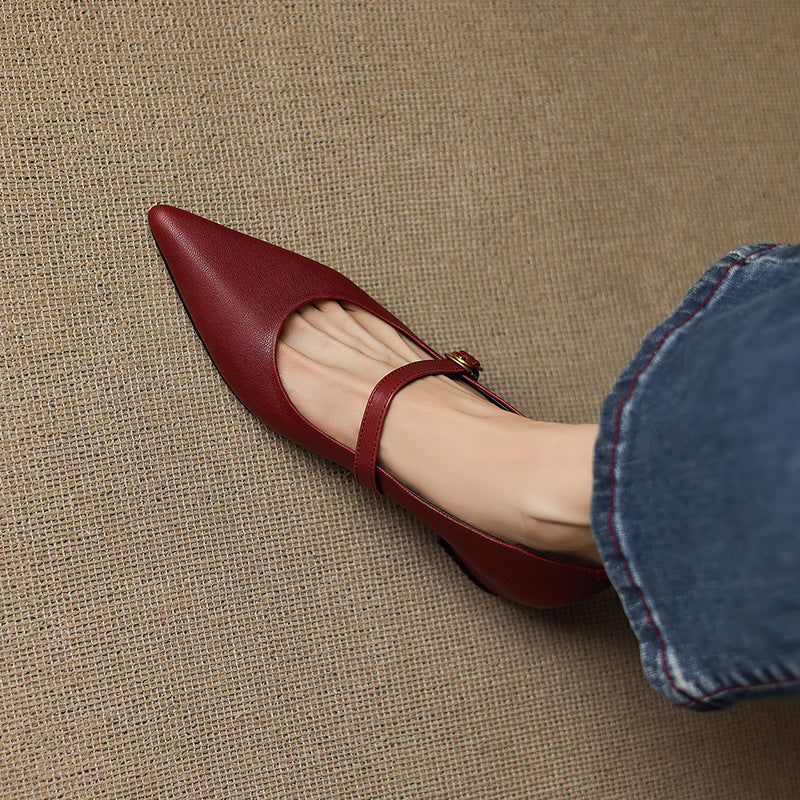 Grace - Genuine Leather Heels