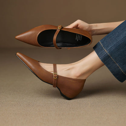Grace - Genuine Leather Heels