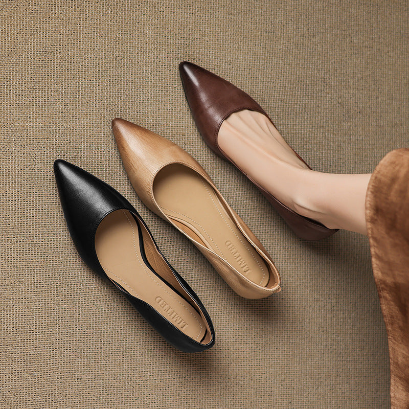 Isla - Genuine Leather Flats