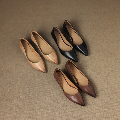 Isla - Genuine Leather Flats