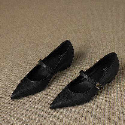 Grace - Genuine Leather Heels