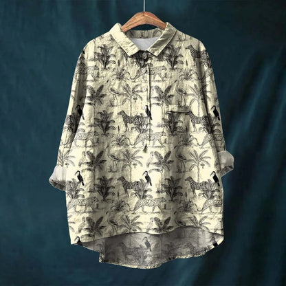 Anni | Women Breathable Linen Shirt | Relaxed Fit