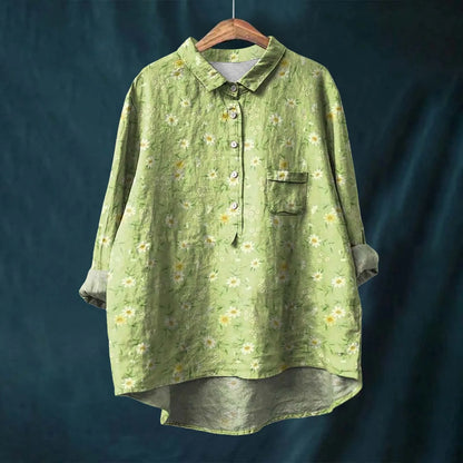 Anni | Women Breathable Linen Shirt | Relaxed Fit