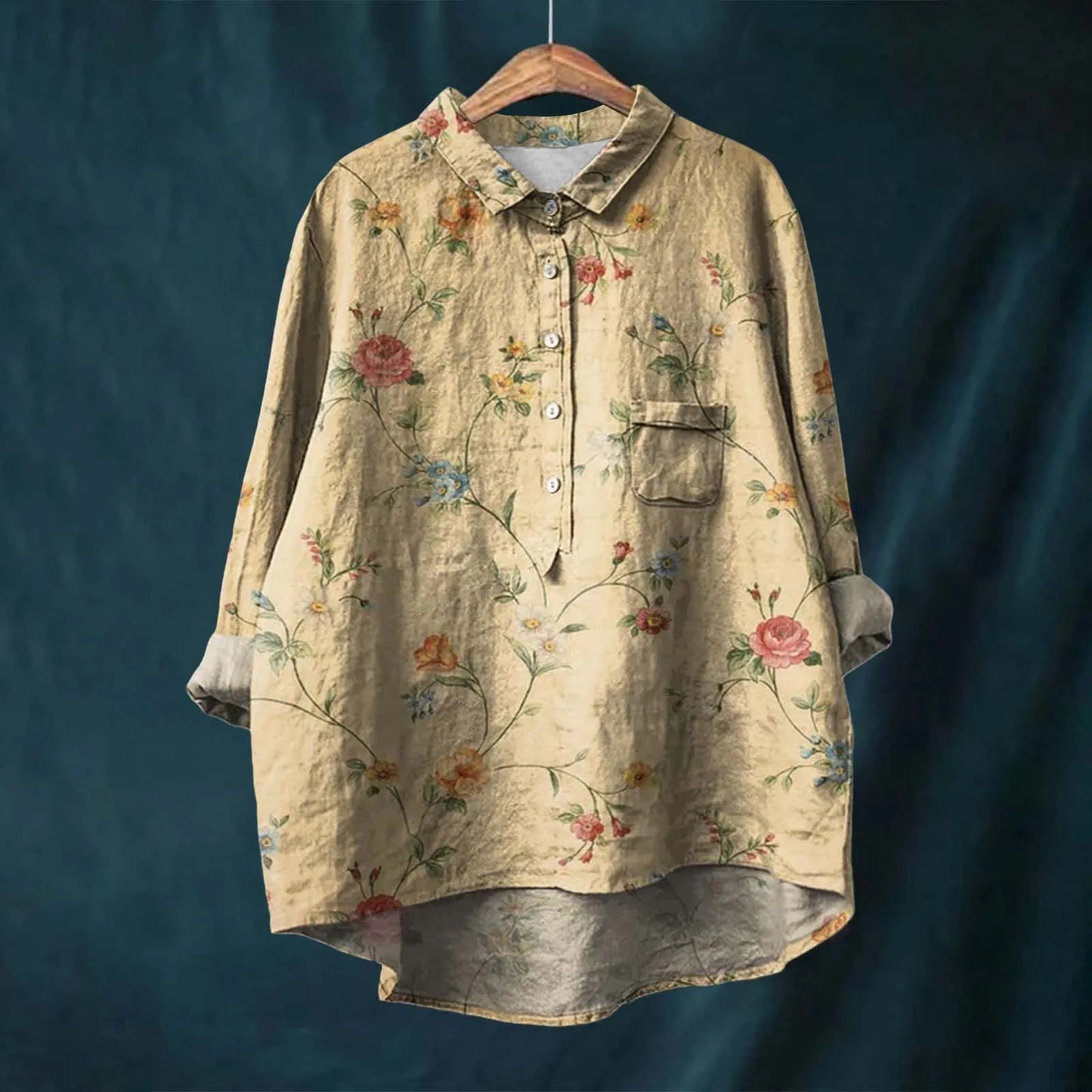 Anni | Women Breathable Linen Shirt | Relaxed Fit