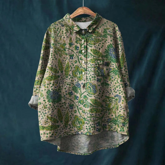 Anni | Women Breathable Linen Shirt | Relaxed Fit