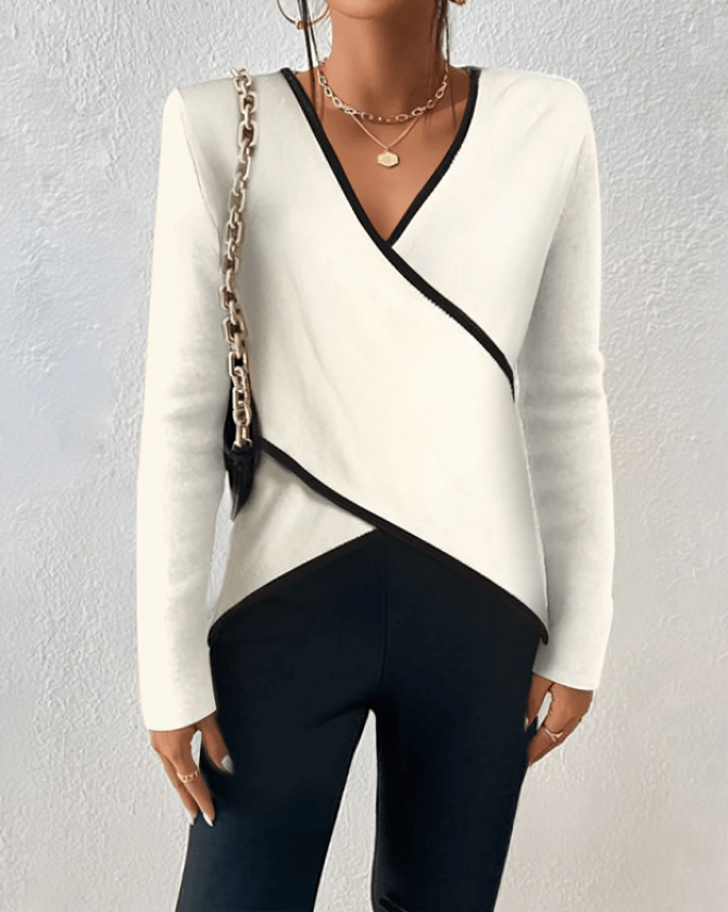Diana™ | Elegant V-Neck Sweater
