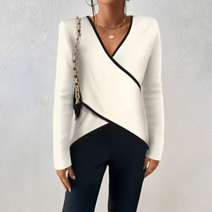 Diana™ | Elegant V-Neck Sweater