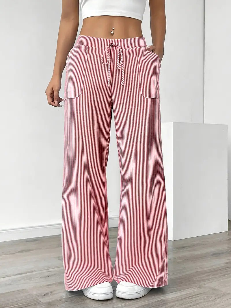 Alina | Women's Striped Pants | Comfortable & Flattering