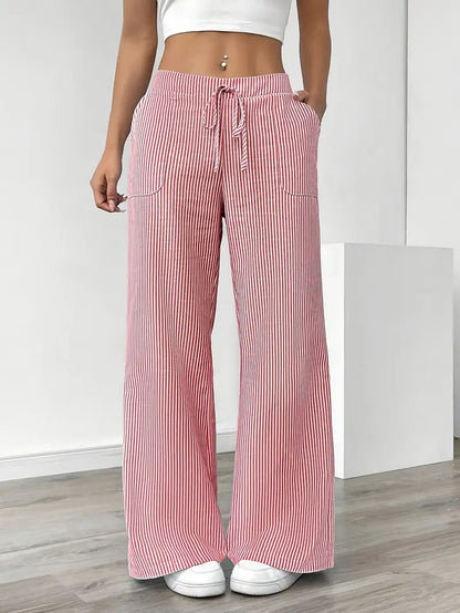 Alina | Women's Striped Pants | Comfortable & Flattering