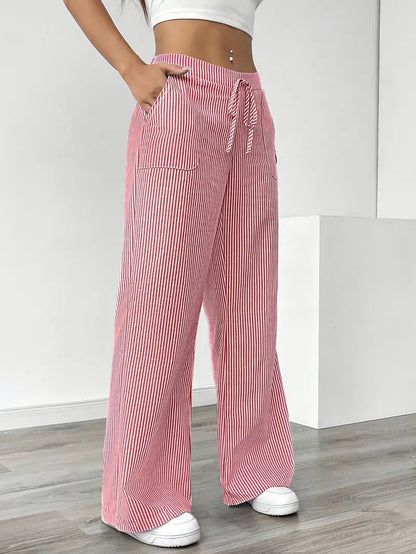 Alina | Women's Striped Pants | Comfortable & Flattering