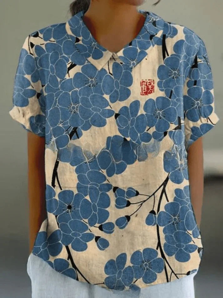 Inga | Women's Relaxed Floral Blouse | Comfortable & Versatile