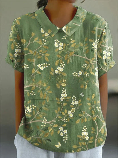 Inga | Women's Relaxed Floral Blouse | Comfortable & Versatile