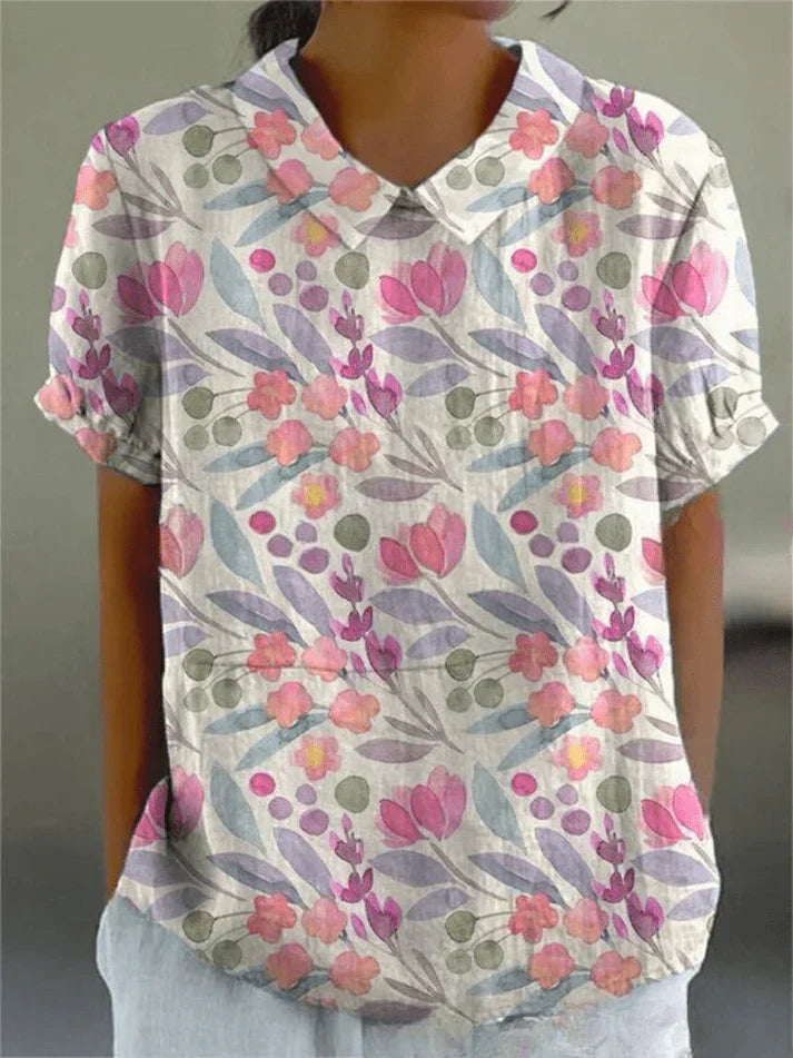 Inga | Women's Relaxed Floral Blouse | Comfortable & Versatile