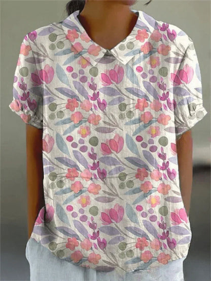 Inga | Women's Relaxed Floral Blouse | Comfortable & Versatile