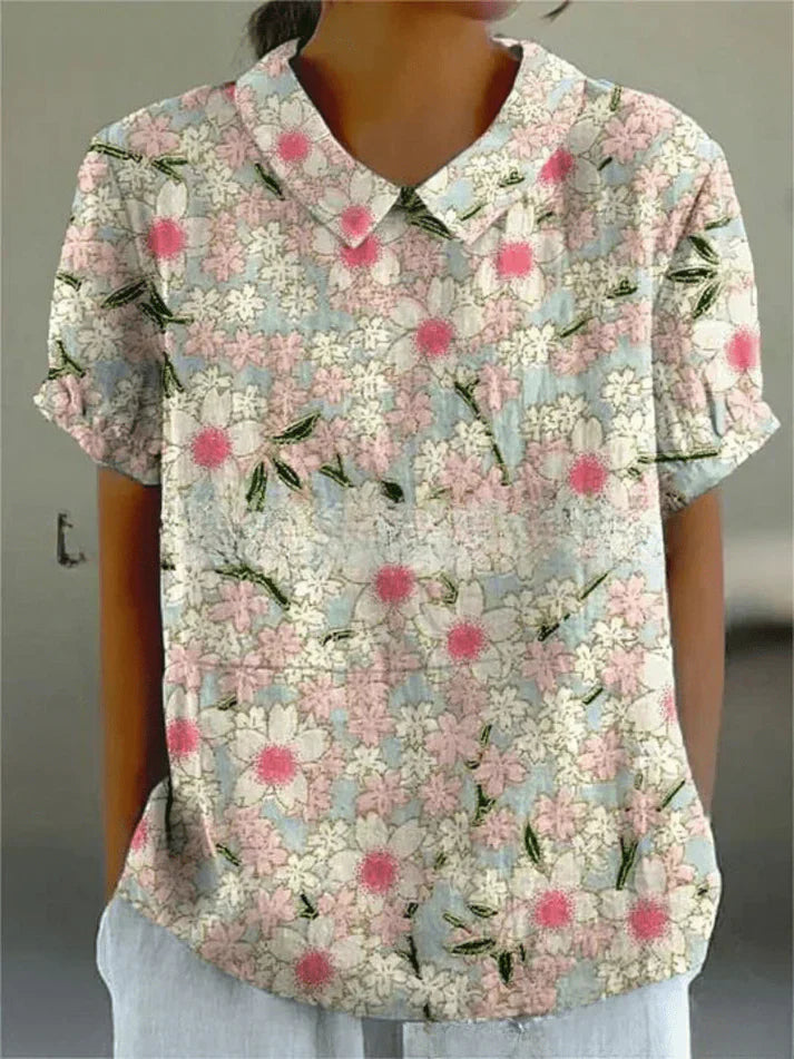 Inga | Women's Relaxed Floral Blouse | Comfortable & Versatile