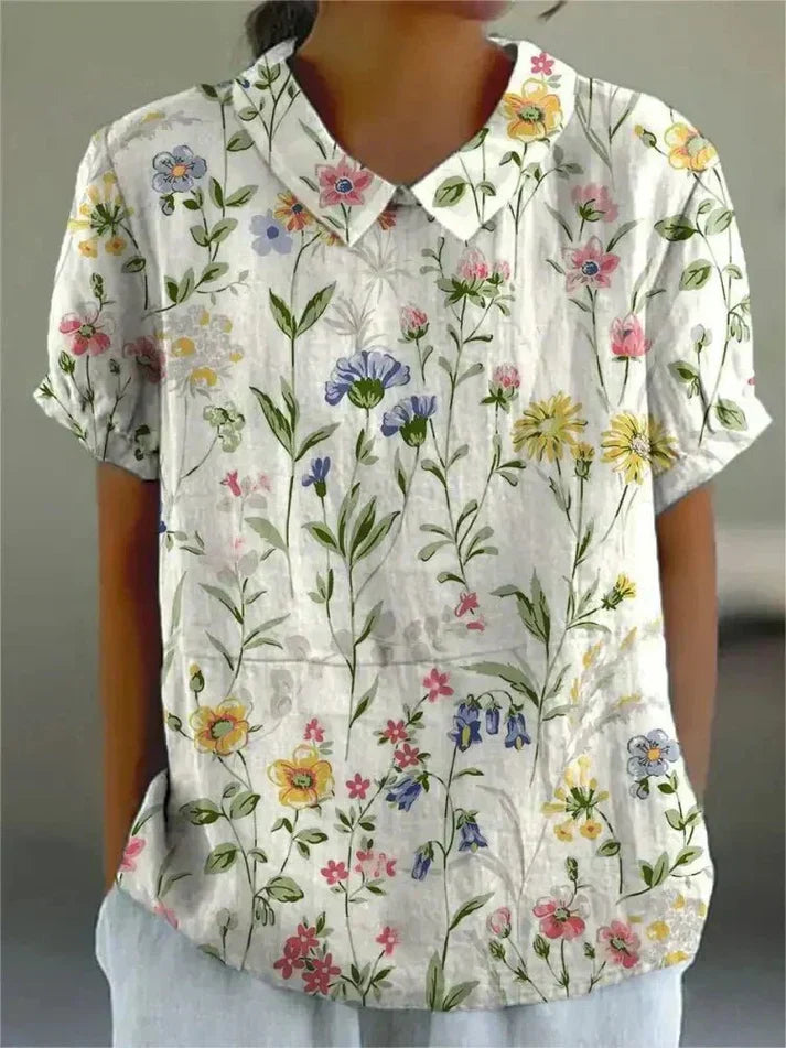 Inga | Women's Relaxed Floral Blouse | Comfortable & Versatile