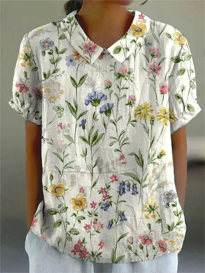 Inga | Women's Relaxed Floral Blouse | Comfortable & Versatile