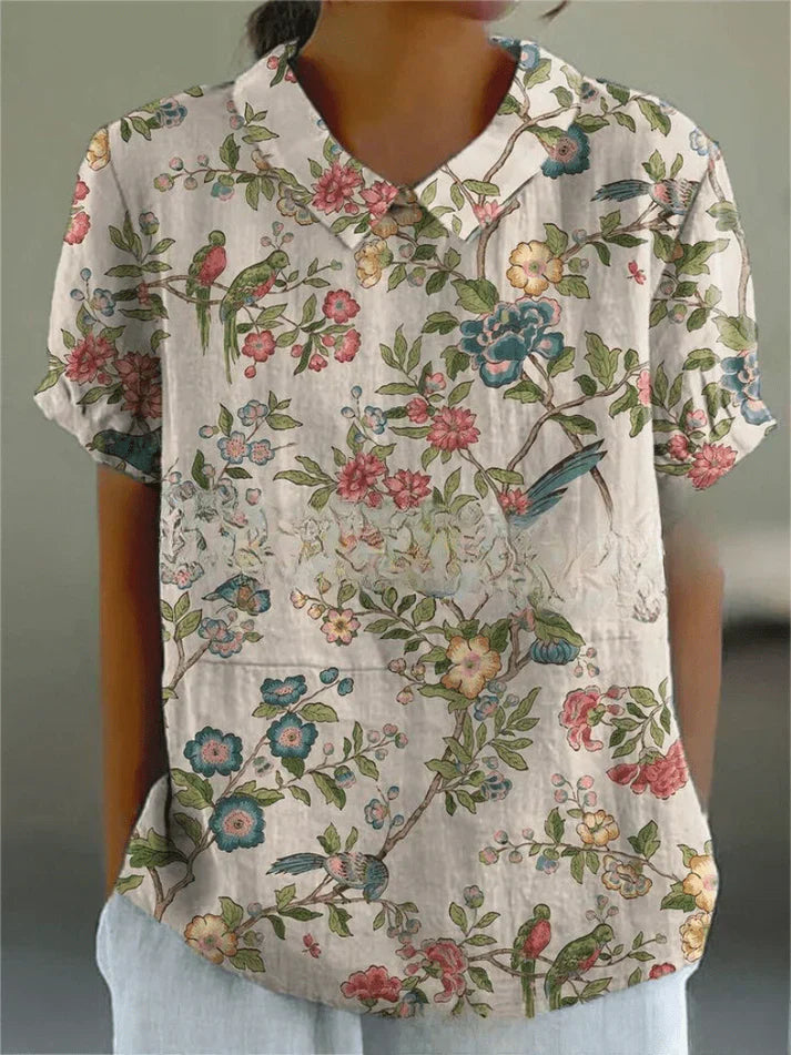 Inga | Women's Relaxed Floral Blouse | Comfortable & Versatile