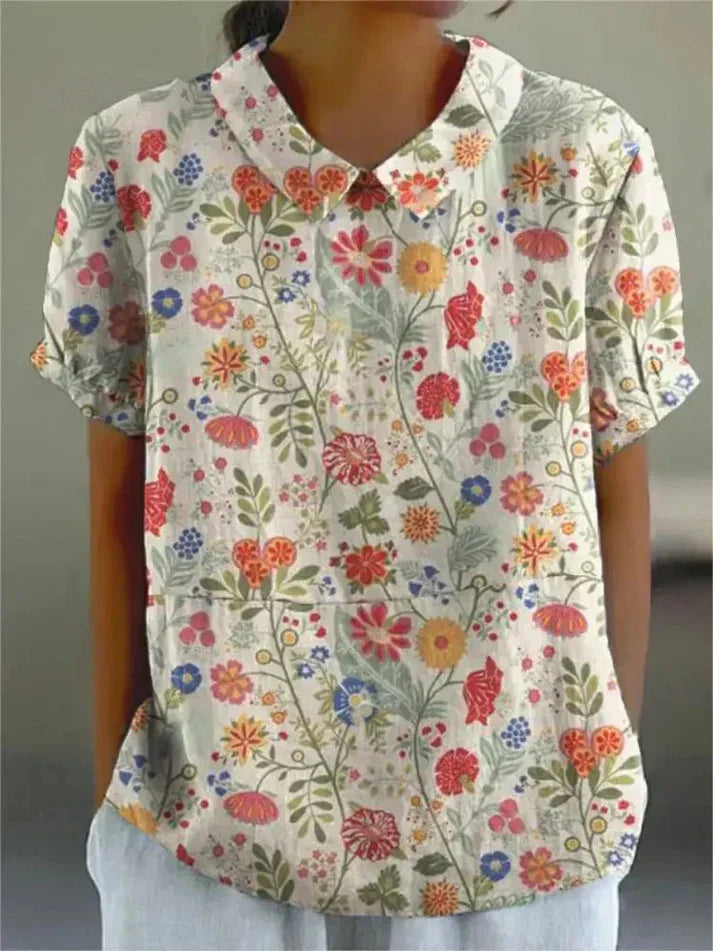 Inga | Women's Relaxed Floral Blouse | Comfortable & Versatile