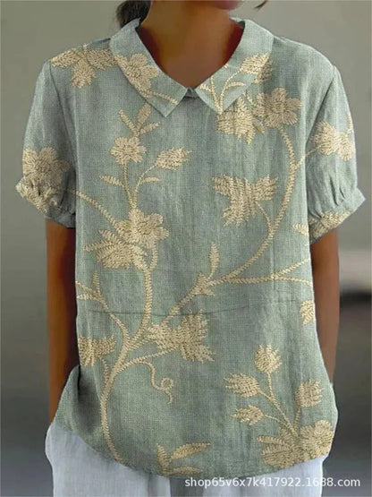 Inga | Women's Relaxed Floral Blouse | Comfortable & Versatile
