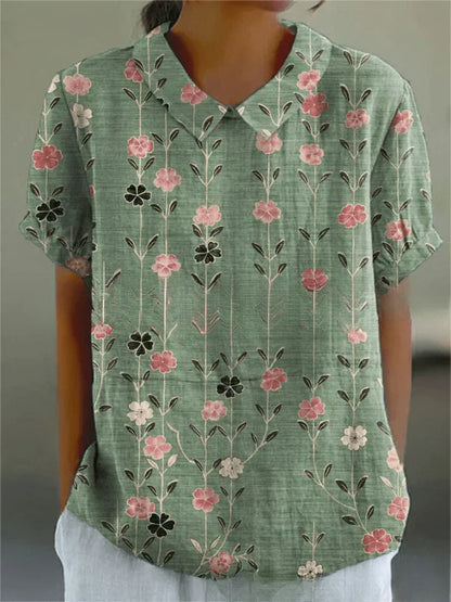Inga | Women's Relaxed Floral Blouse | Comfortable & Versatile