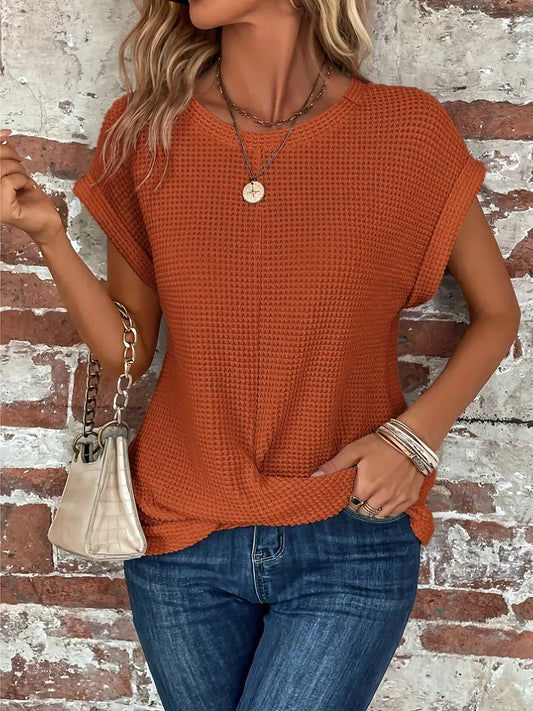 Ellis™ - Elegant Round Neck Blouse