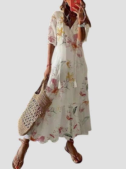 Tahlia | Women Relaxed Boho Dress | Lightweight & Print