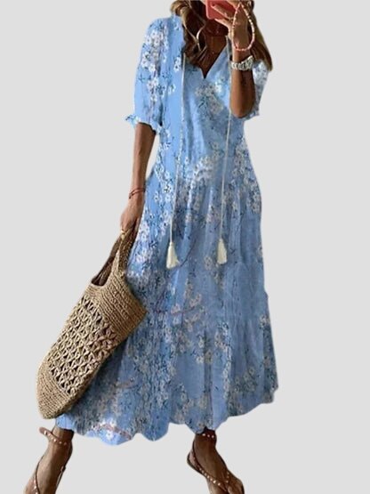 Tahlia | Women Relaxed Boho Dress | Lightweight & Print
