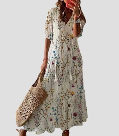Tahlia | Women Relaxed Boho Dress | Lightweight & Print