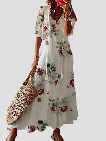 Tahlia | Women Relaxed Boho Dress | Lightweight & Print